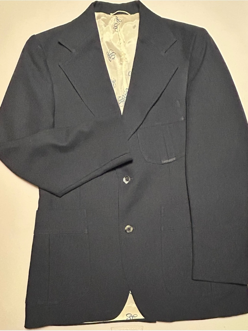 Vintage Levi Strauss Panatela Classic Navy Blazer - 38R